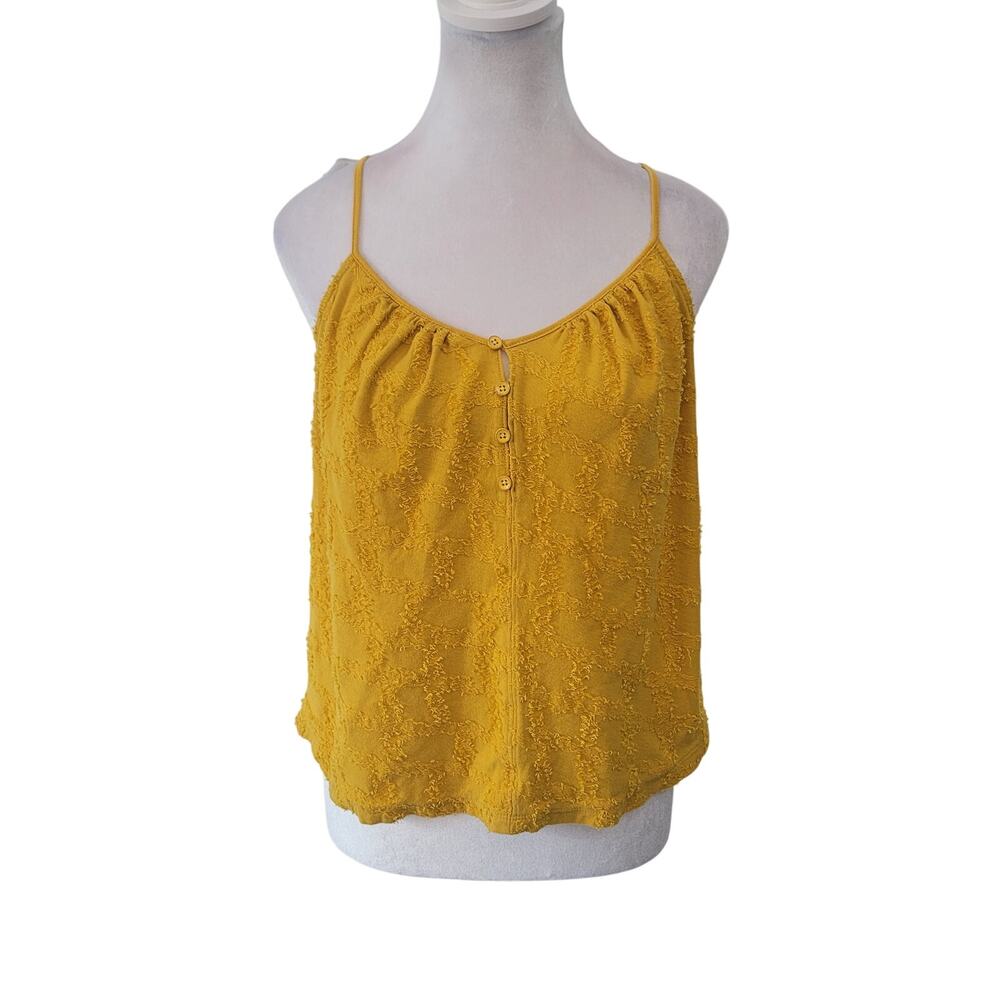 by Anthropologie Size XS Mustard Textured Tank
